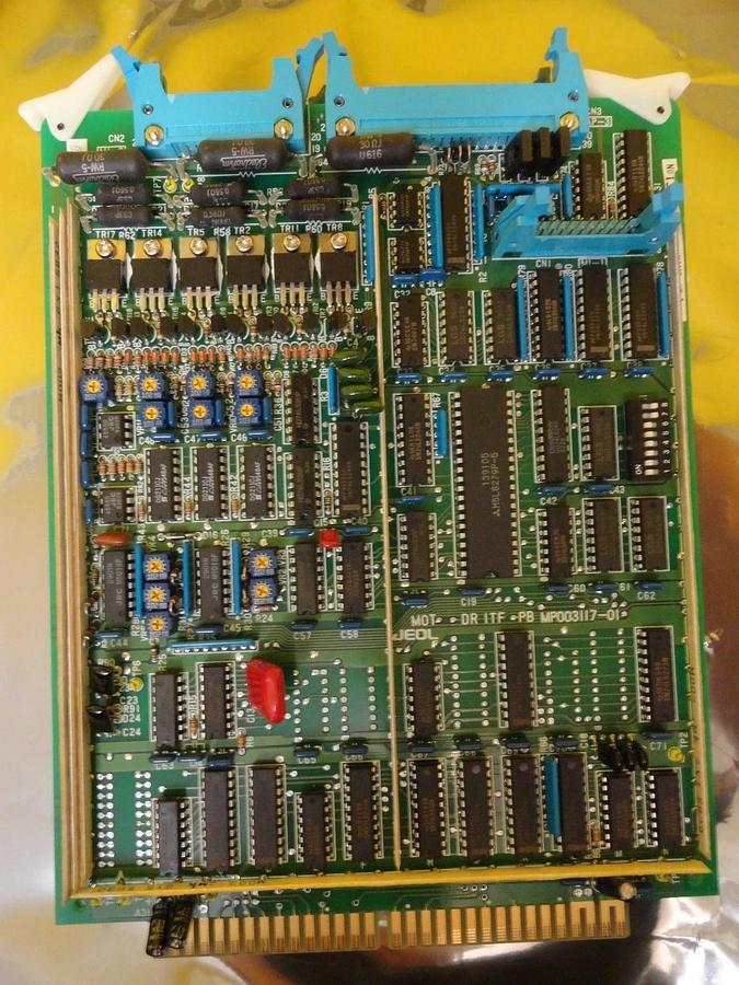 Used JEOL MP003117-01 MOT DR ITF PB Interface Board PCB Card JEM-2010F Working