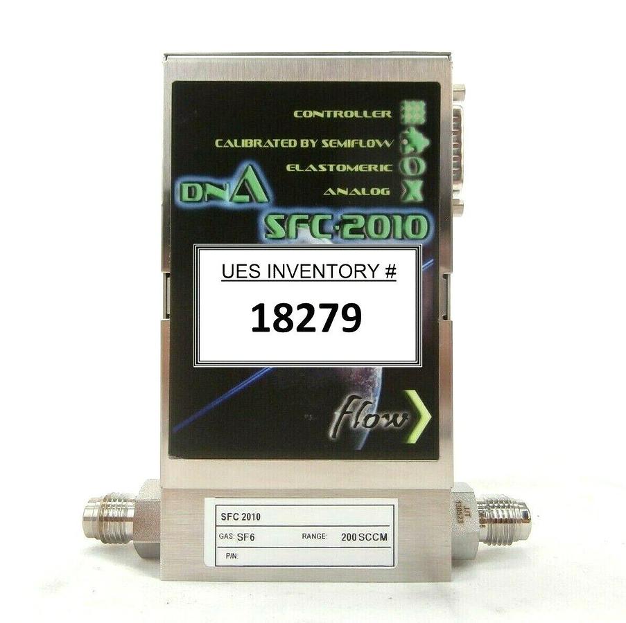 Used Perkin-Elmer SFC 2010 Mass Flow Controller MFC DNA 200 SCCM SF6 Working Spare