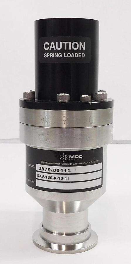 Used MDC KAV-150-P-10-11 Angle Valve AMAT 3870-00118 Working Surplus
