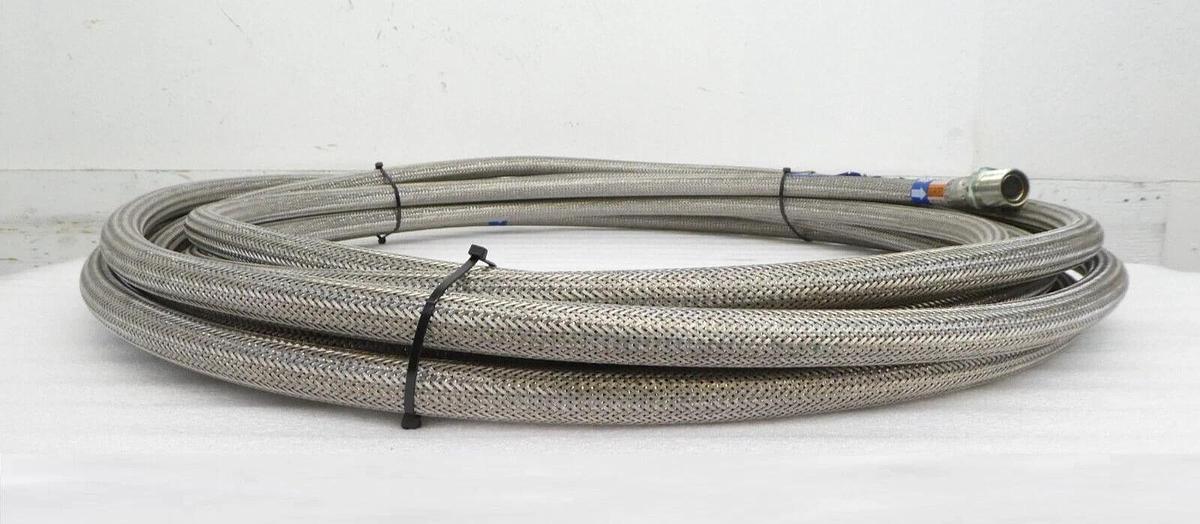 Used CTI-Cryogenics 8043155G600 Cryopump Supply CryoLine 50' AMAT 3400-01374 Working