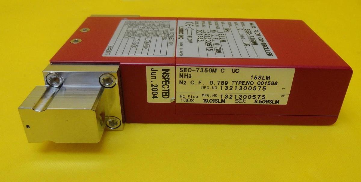 Used STEC SEC-7350M Mass Flow Controller MFC 15 SLM NH3 SEC-7350 Used Working