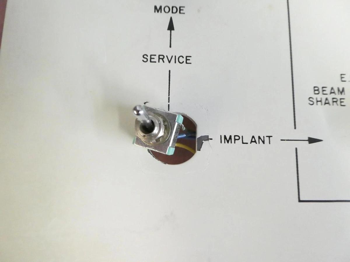 Used Varian Semiconductor Equipment H0581-1 End Station Control Panel Bent Knob Spare