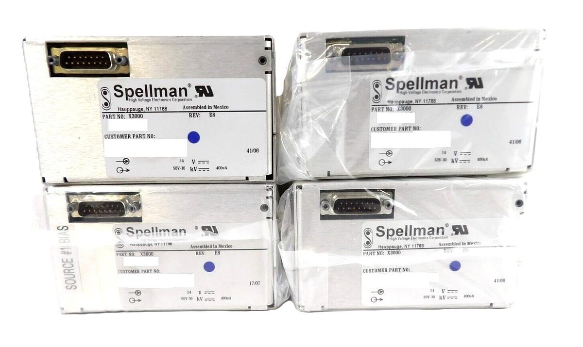 Refurbished Spellman X3000 High Voltage Power Supply AB Sciex Lot of 4 OEM Refurbished