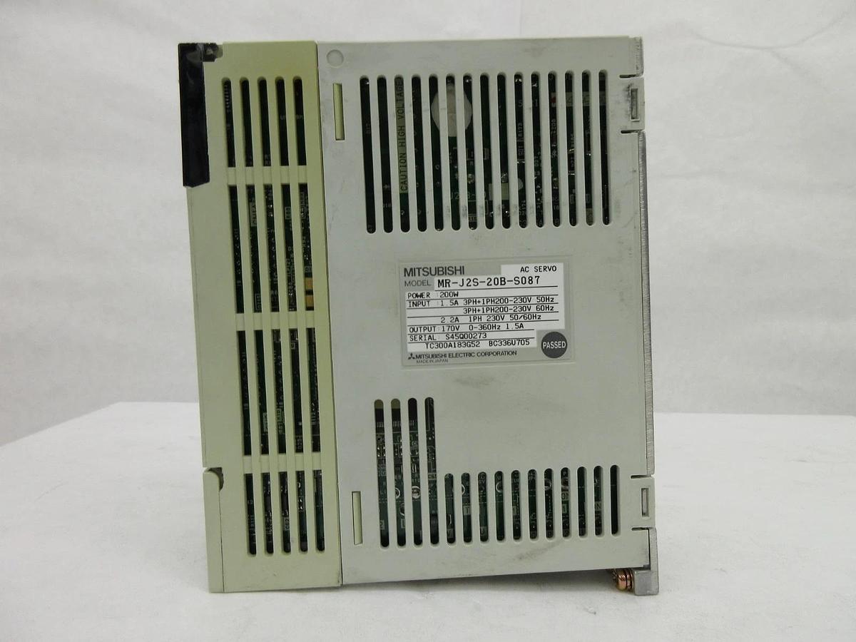 Used Mitsubishi Electric MR-J2S-20B-S087 AC Servo Driver MELSERVO Working Spare
