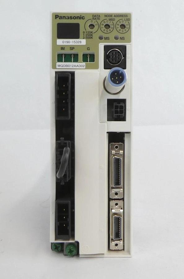 Used Panasonic MQDB012AAD02 AC Servo Driver AMAT 0190-15328 Lot of 3 Working Surplus