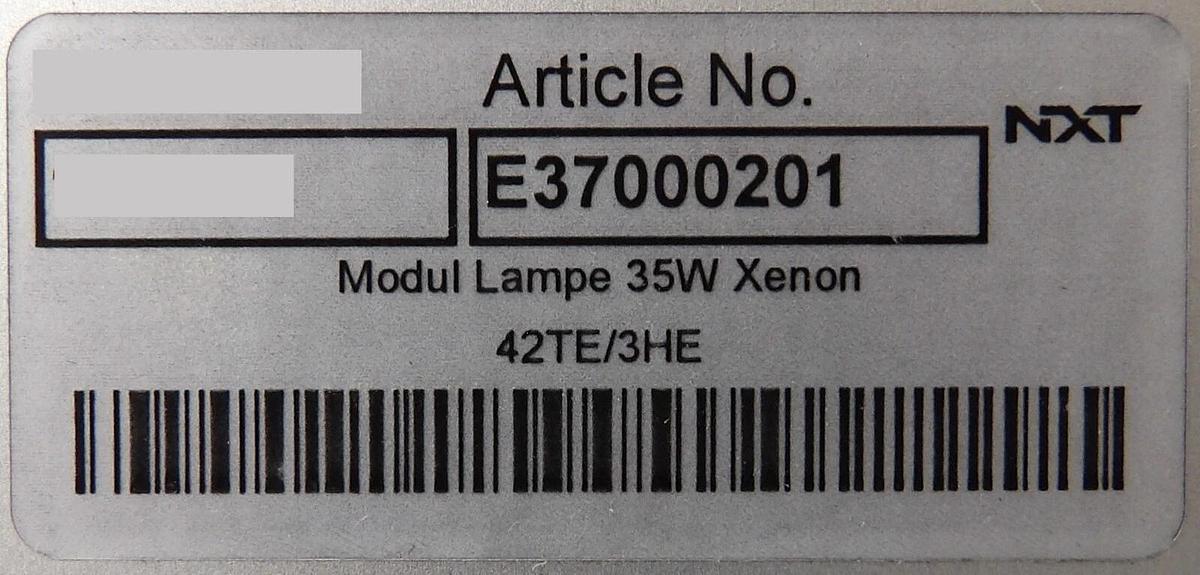 Used Hamamatsu Photonics E370000201 Modul Lampe 35W Xenon Working Surplus