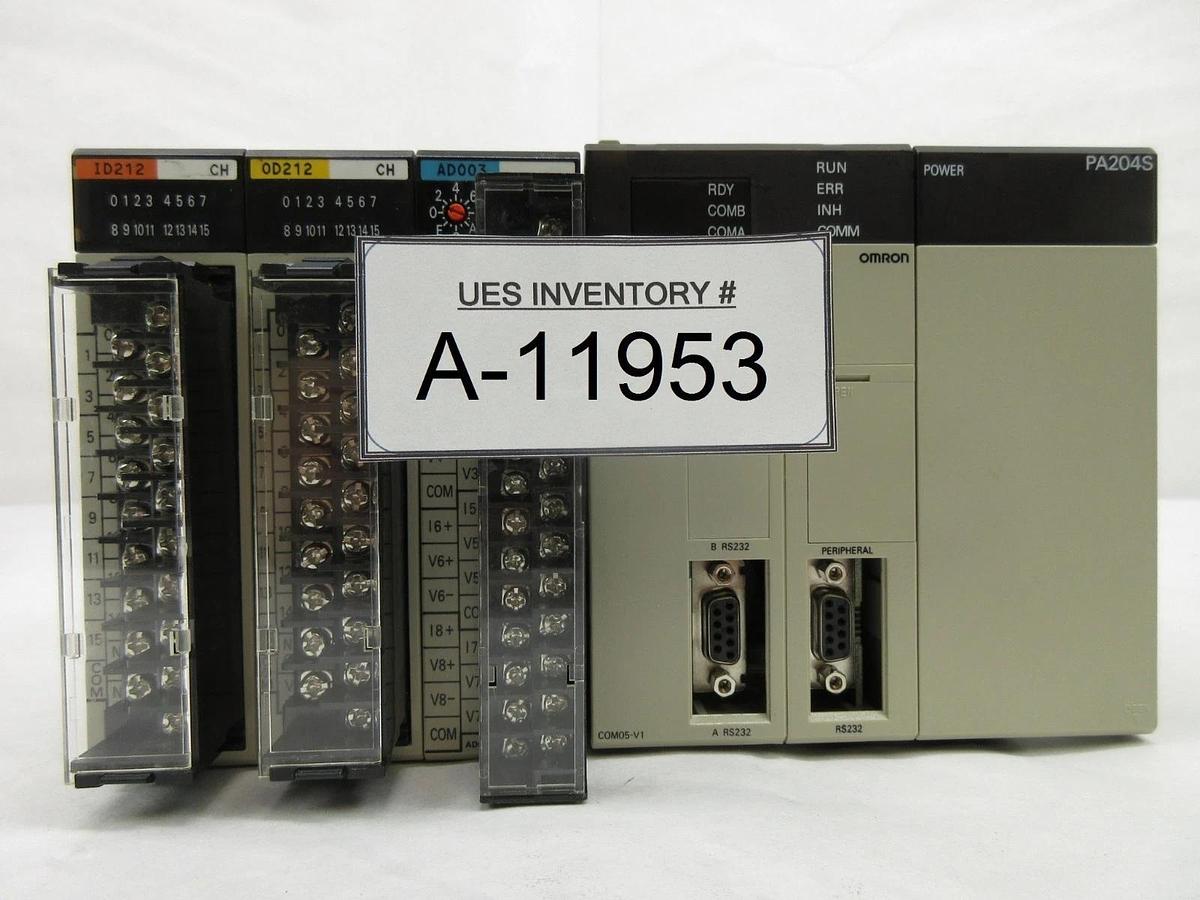 Used Omron C200HE Programmable Logic Controller PLC SYSMAC Nikon NSR-S202A Working