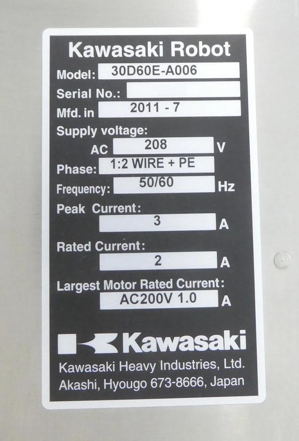 Kawasaki 30D60E-A006 Semiconductor Robot Controller ASM 1000-760-01 New Spare