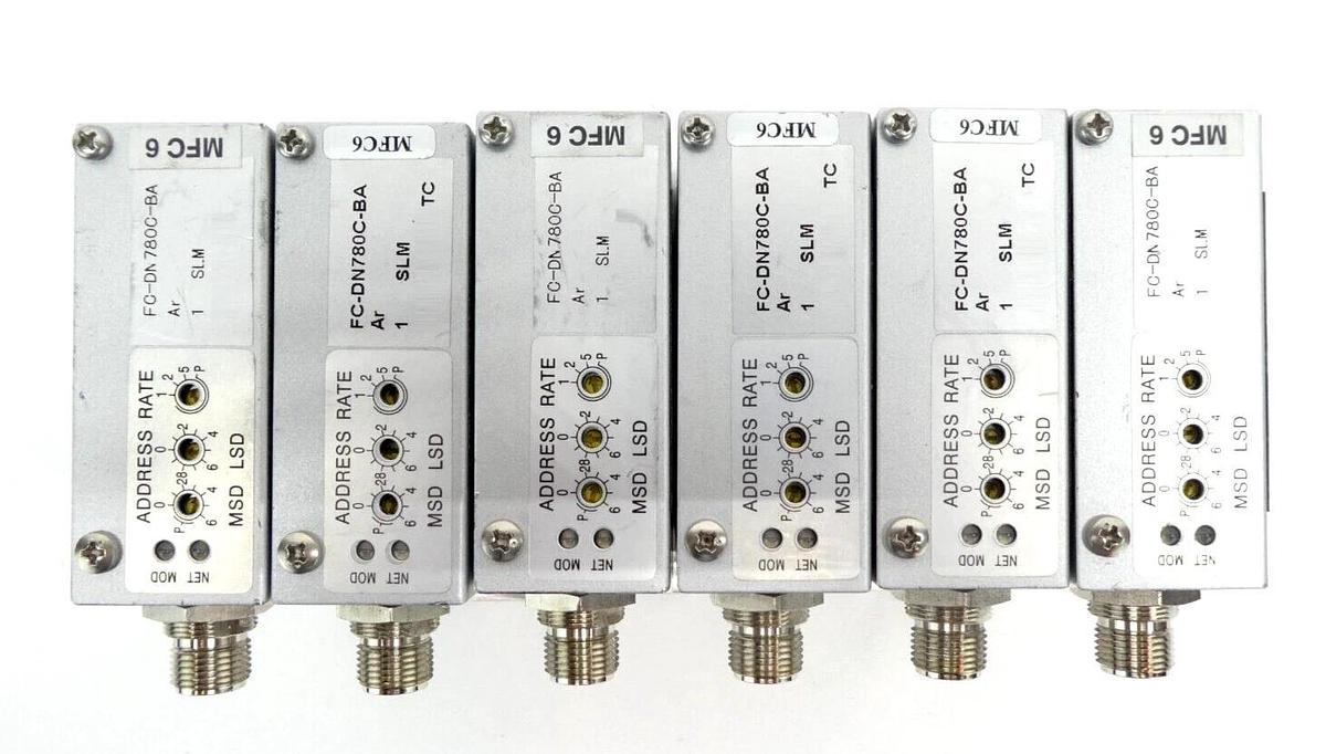 Used Aera FC-DN780CBA Mass Flow Controller MFC 1 SLM 3 SLM Ar Lot of 10 Working