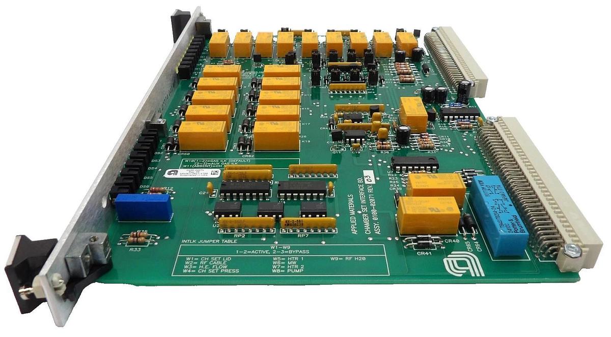 Used AMAT Applied Materials 0100-02071 Chamber Set Interface PCB Working Surplus