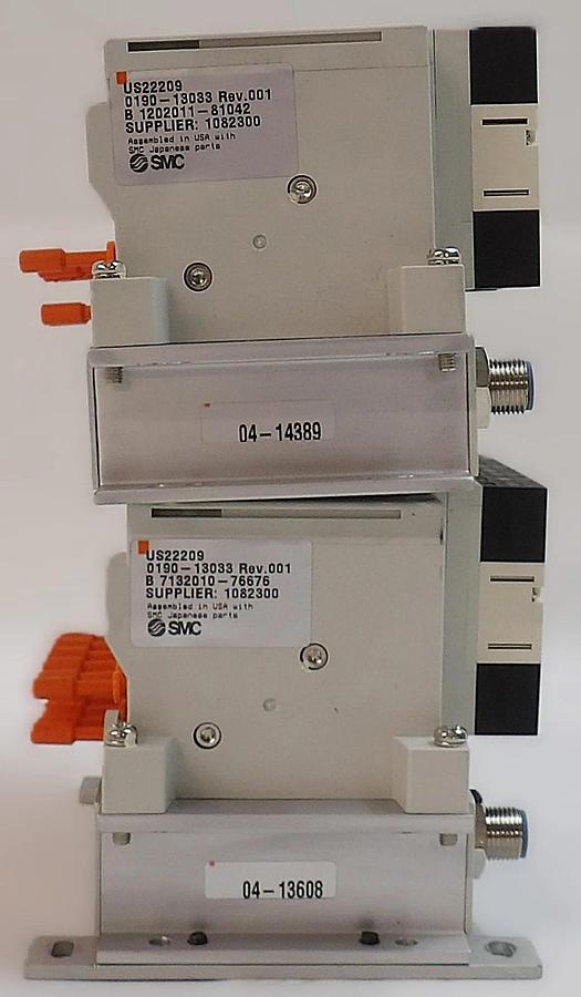 Used SMC EX160-SDN1A 8-Port Pneumatic Manifold AMAT 0190-13033 Lot of 2 Working