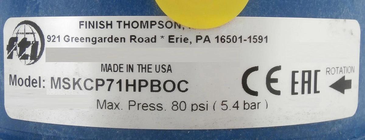 Used Edwards UKE26001063 TPU Drain Pump Assembly HDWRU MSKC5 MSKCP71HPBOC Working