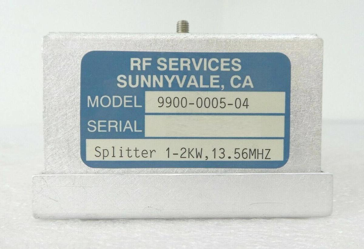 Used RF Services 9900-0005-04 RF Splitter 1-2kW @ 13.56MHz Mattson 580-00097-00 Spare