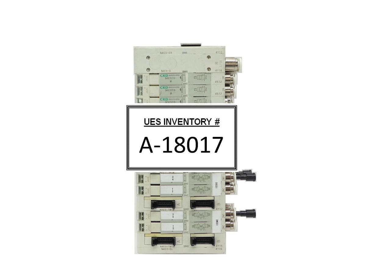 Used CKD N4E0 Series 10-Port Pneumatic Manifold N4E0-ER N4E0-TM1B N4E0-EL Working