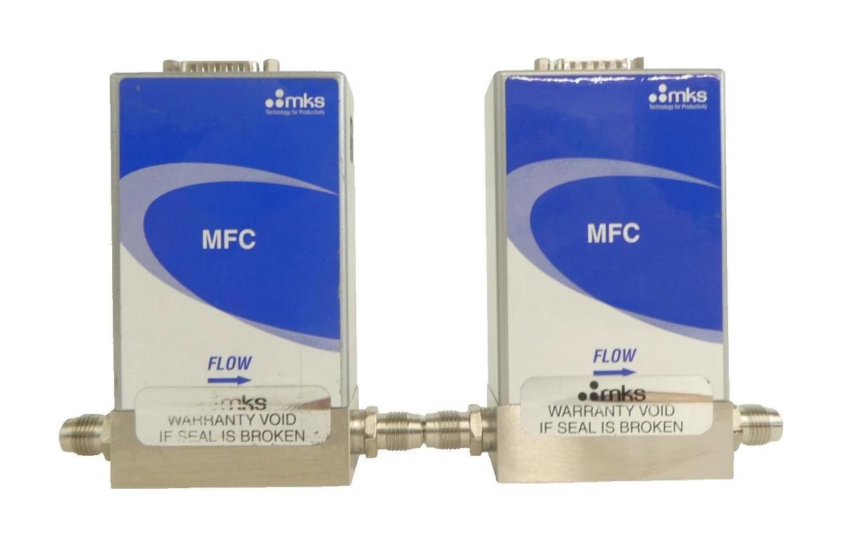 Used MKS Instruments GE50A Mass Flow Controller MFC GE50A-32796 GE50A-31531 Lot of 5