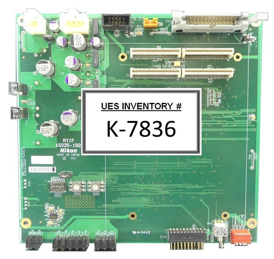 Used Nikon 4S025-192 Interface PCB RYIF NSR Series Working Surplus