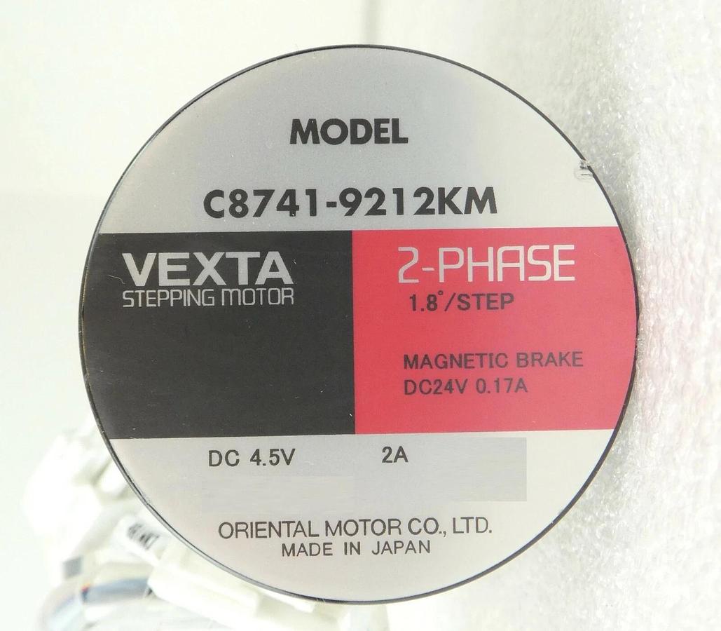 Used Oriental Motor C8741-9212KM Stepping Motor VEXTA Lot of 4 TEL Lithius Working