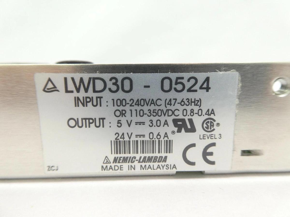 Used Nemic-Lambda LWD30-0524 Power Supply LWD-30-0524 Reseller Lot of 6 Working Spare