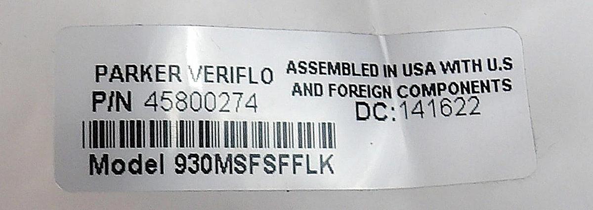 Parker Veriflo 45800274 Diaphragm Valve 930MSFSFFLK Reseller Lot of 2 New