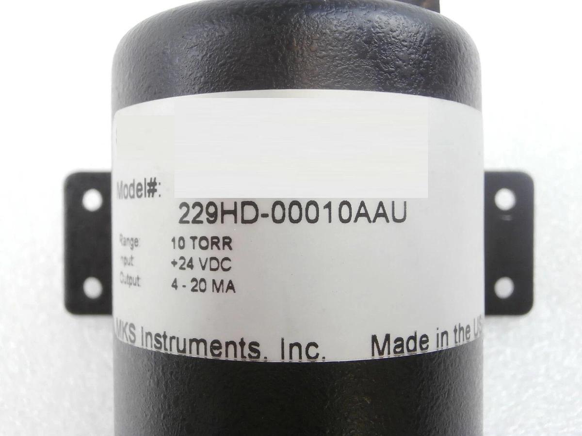 Used MKS Instruments 229HD-00010AAU Pressure Transmitter Type 229A Working Surplus