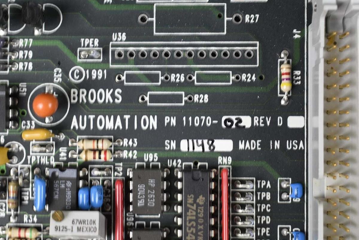 Used Brooks Automation 11070-02 DNC Robot Controller PCB 3500 Spare Surplus