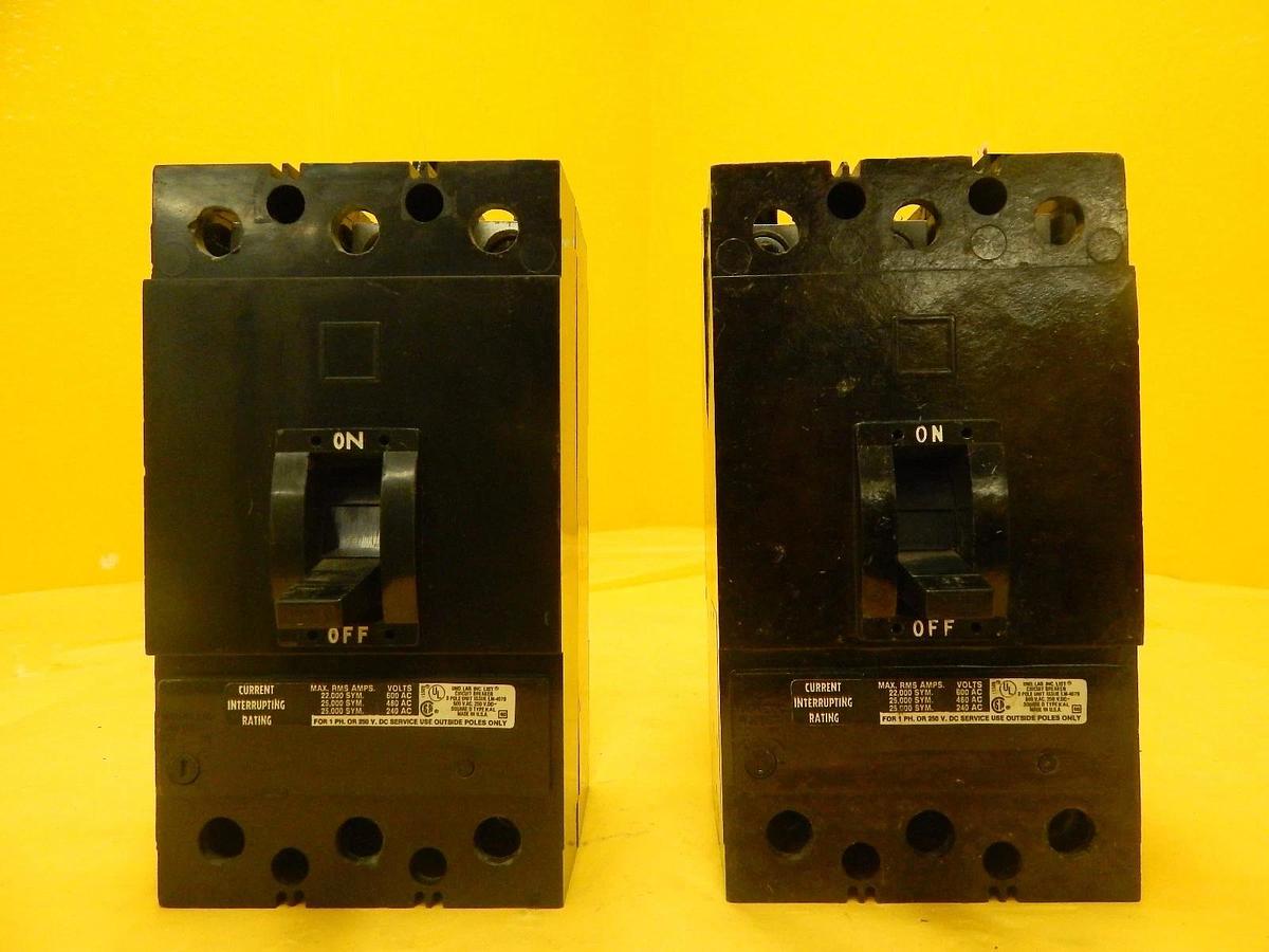 Used Square D 4014001 Magnetic Circuit Breaker Reseller Lot of 2 Used Working