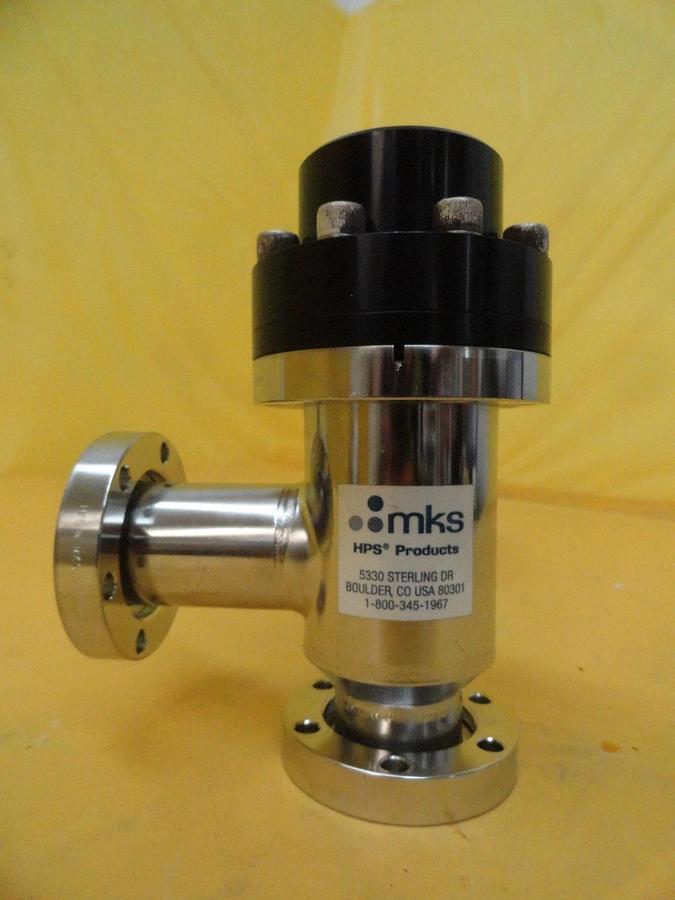Used MKS Instruments 99E1694 Pneumatic Angle Valve Used Working
