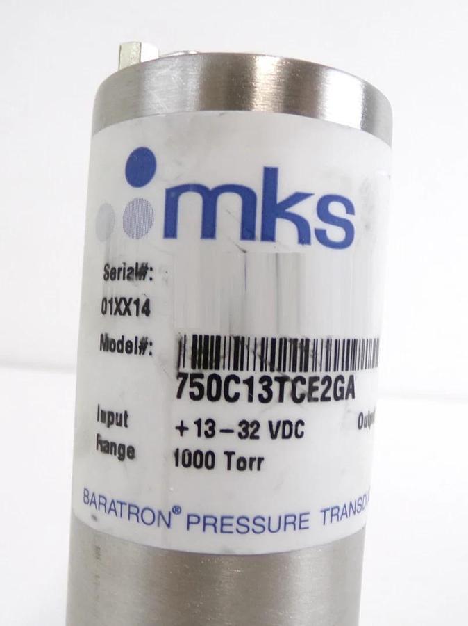 Used MKS Instruments 750C13TCE2GA Baratron Pressure Transducer Lot of 2 Spare Surplus