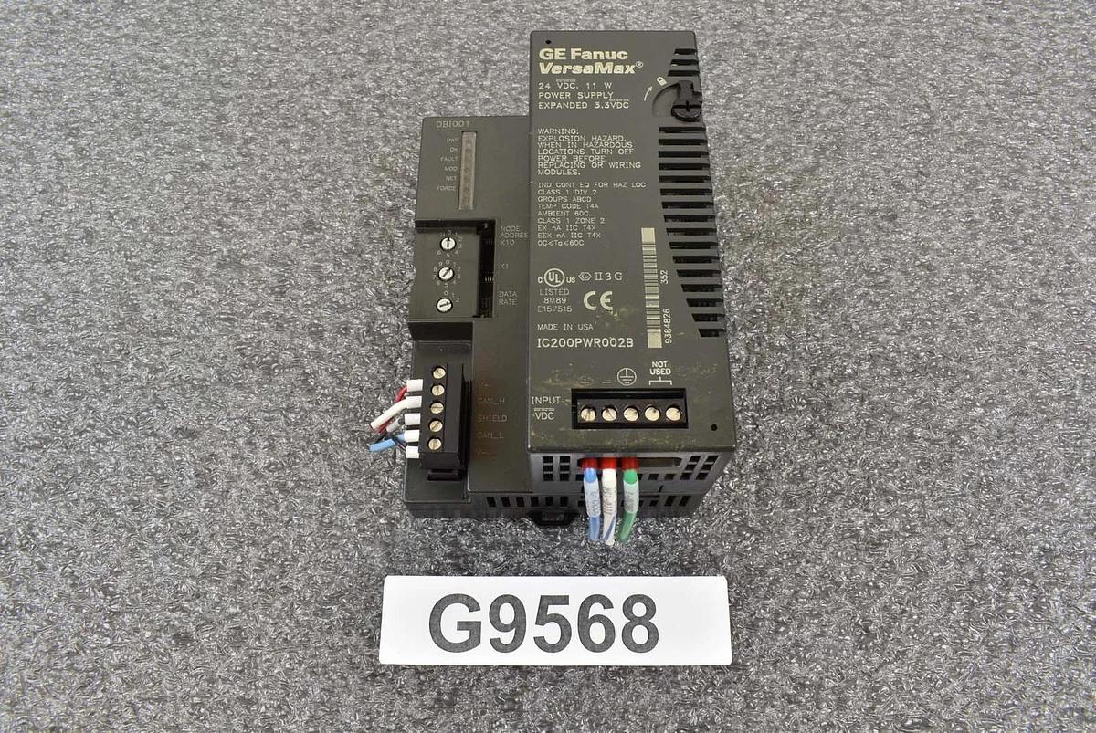 Used GE Fanuc IC200PWR002D VersaMax Power Supply w/Remote Network Interface Module