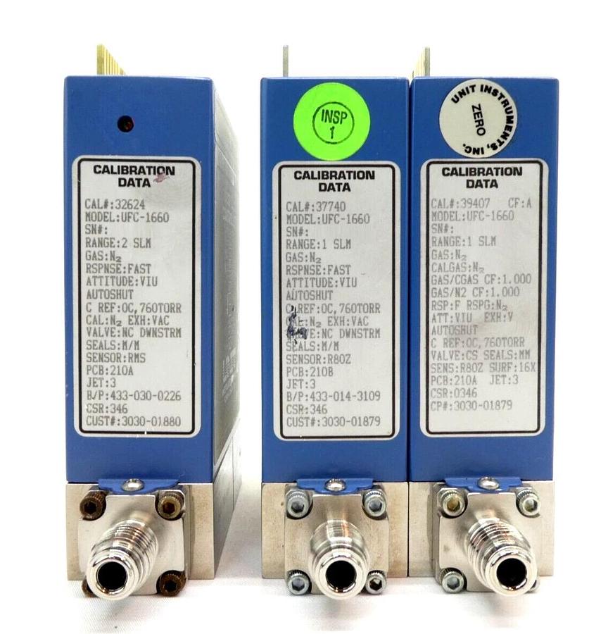Used UNIT Instruments UFC-1660 Mass Flow Controller MFC Reseller Lot of 11 Working