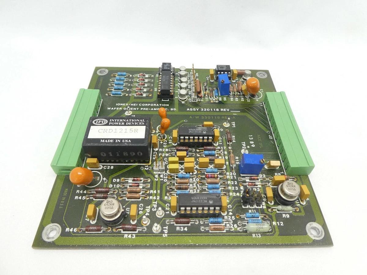 Used Ionex/HEI Corporation 320118 Wafer Orient Pre-Amp PCB Working Surplus