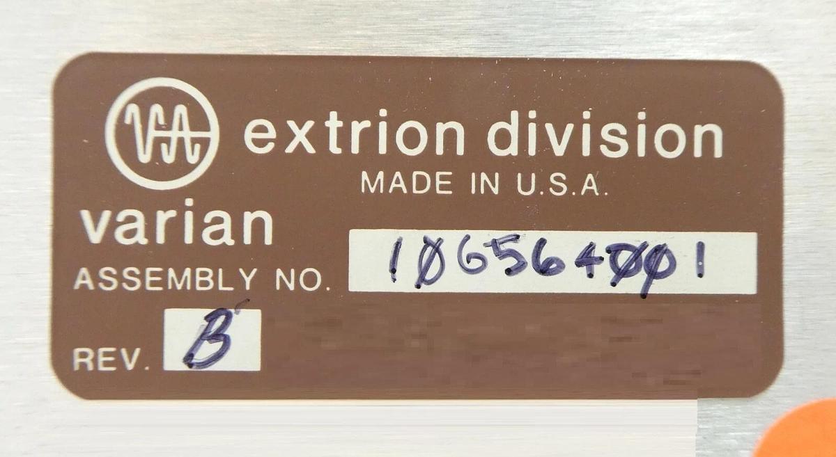 Used Varian 106564001 Automatic Cryopump Regeneration Controller Rev. B No Key Spare