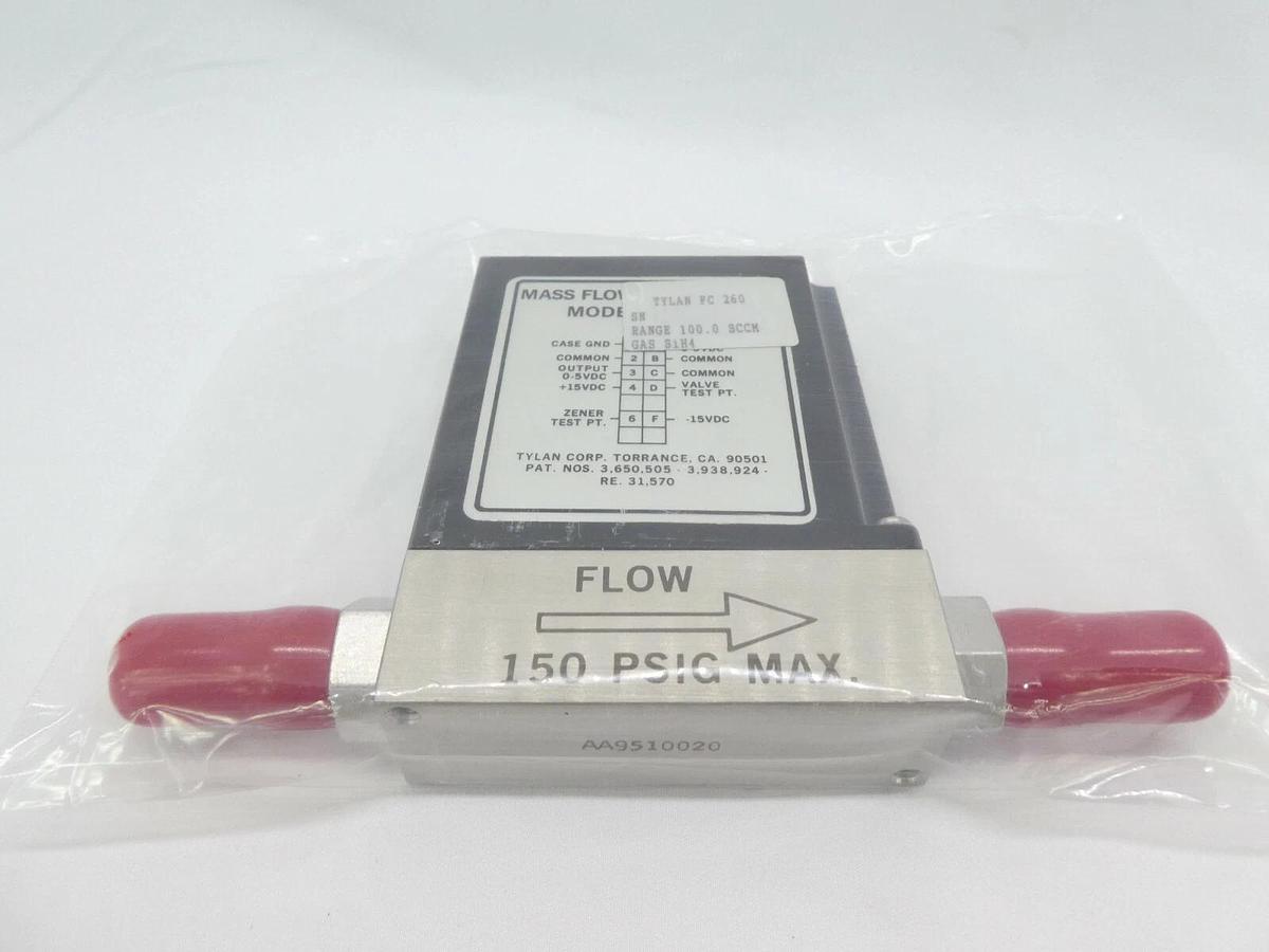 Tylan FC-260V Mass Flow Controller MFC 0.1 SLPM SiH4 FC-260 New Surplus