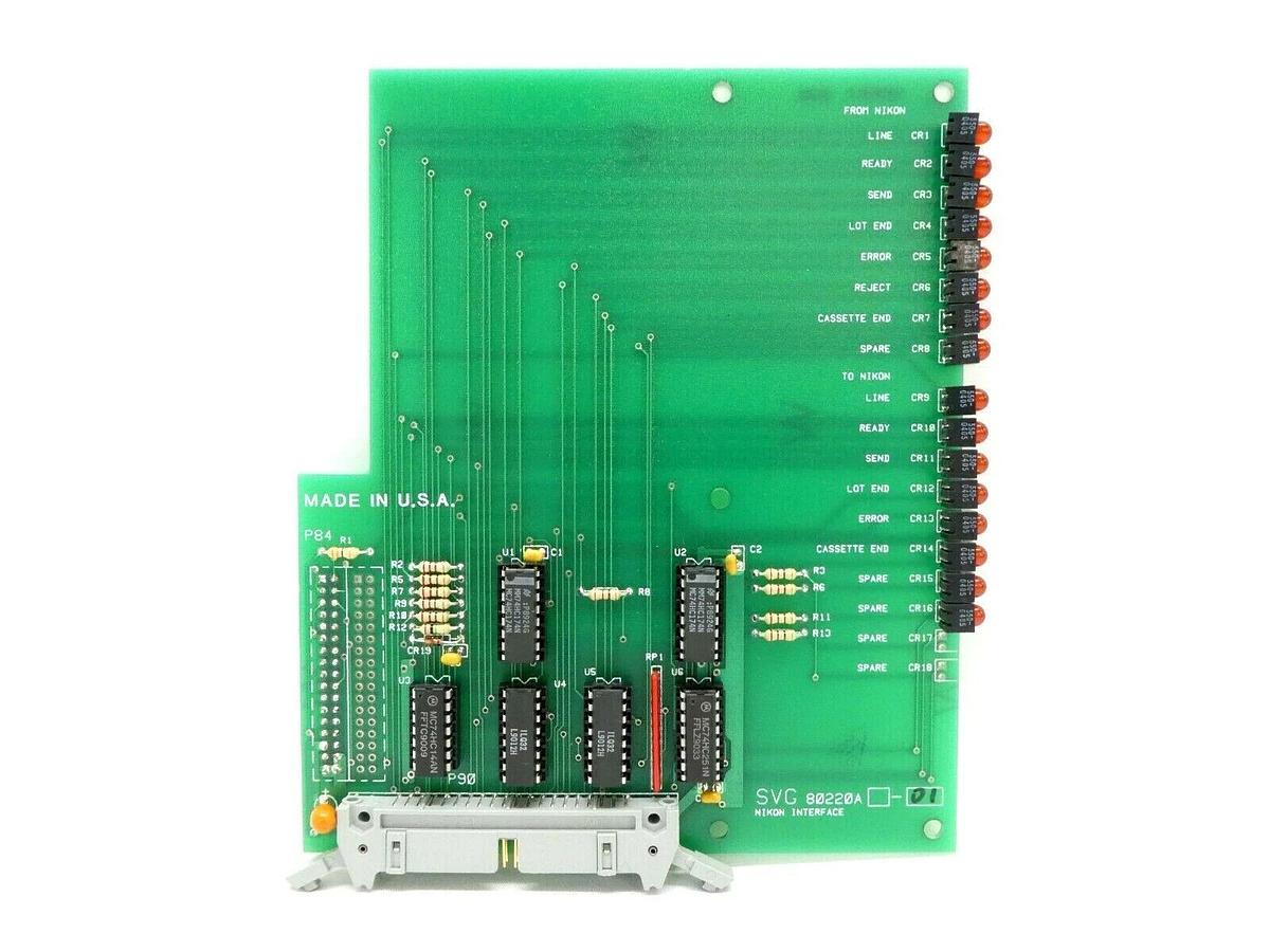 Used SVG Silicon Valley Group 80220A-01 Nikon Interface Board PCB Working Surplus