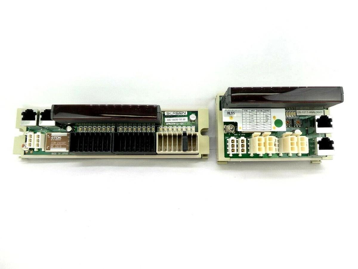 Used DNS Dainippon Screen I/O Module PCB DS-1608-TR DS-1211-ANALOG Set of 2 FC-3000