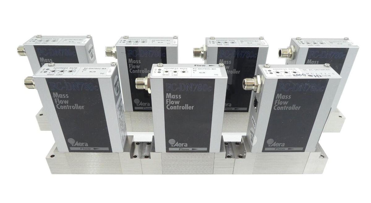 Used Aera FC-DN780C-BA Mass Flow Controller MFC 1 SLM H2 Lot of 7 AMAT 3030-14002
