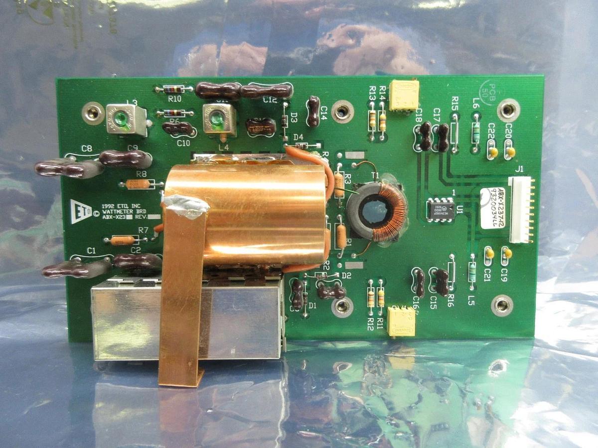 Used ETO Ehrhorn Technological Operations ABX-X237-12 Wattmeter Board Used Working