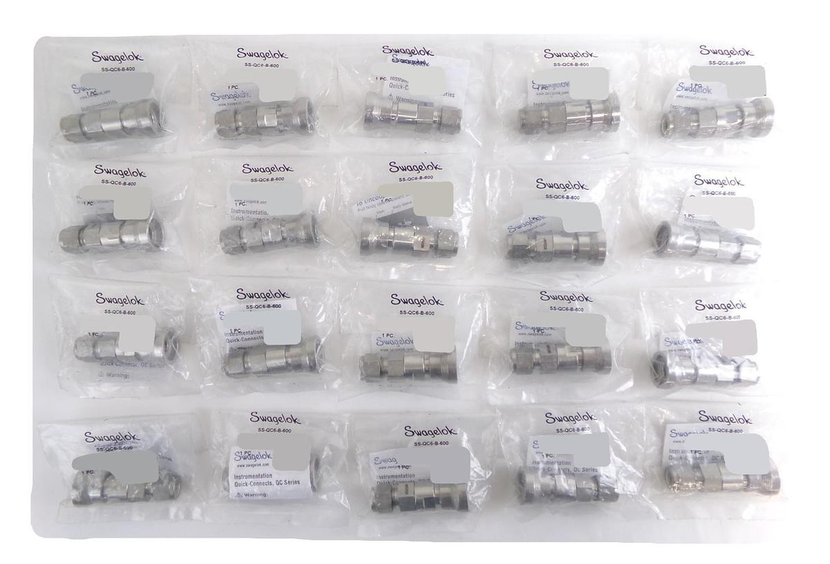 Swagelok SS-QC6-B-600 Quick Connect Body Lot of 20 New