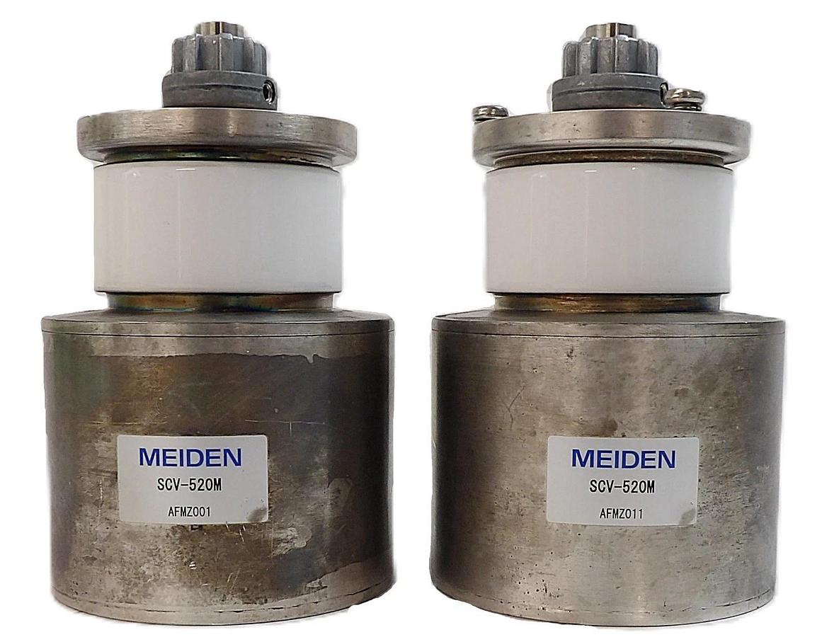 Used Meiden SCV-520M Variable Vacuum Capacitor Lot of 2 Spare