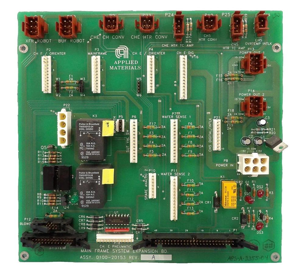 Used AMAT Applied Materials 0100-20153 Main Frame System Expansion PCB Working