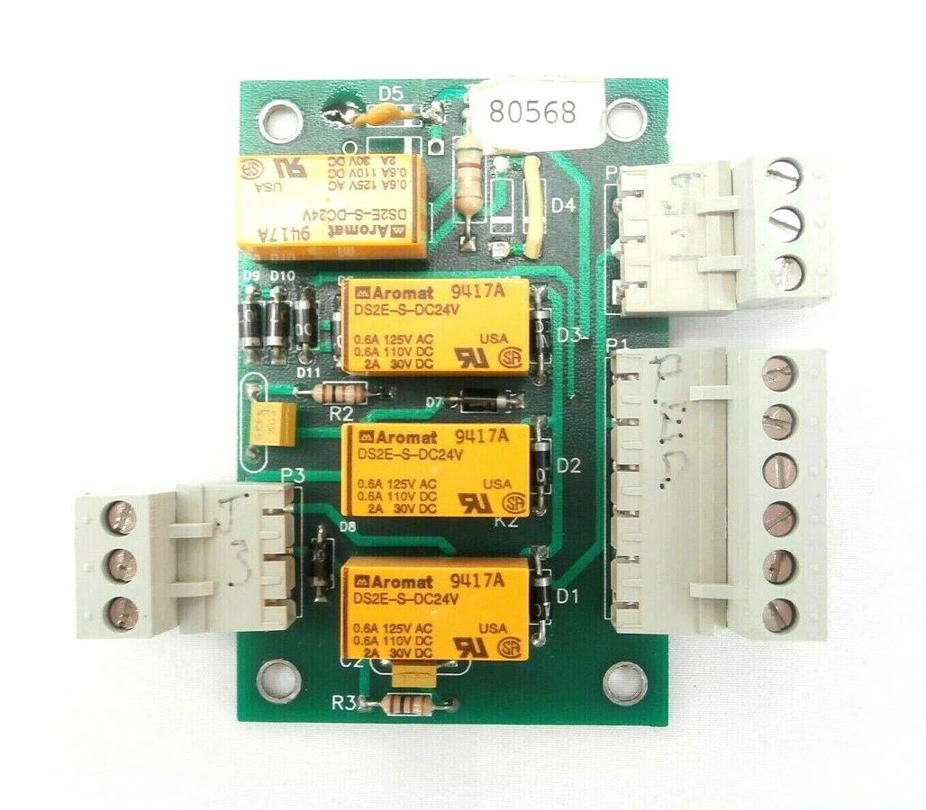 Used Plasma-Therm 80568 Signal Relay Board PCB Lot of 3 Clusterlock 7000 Spare