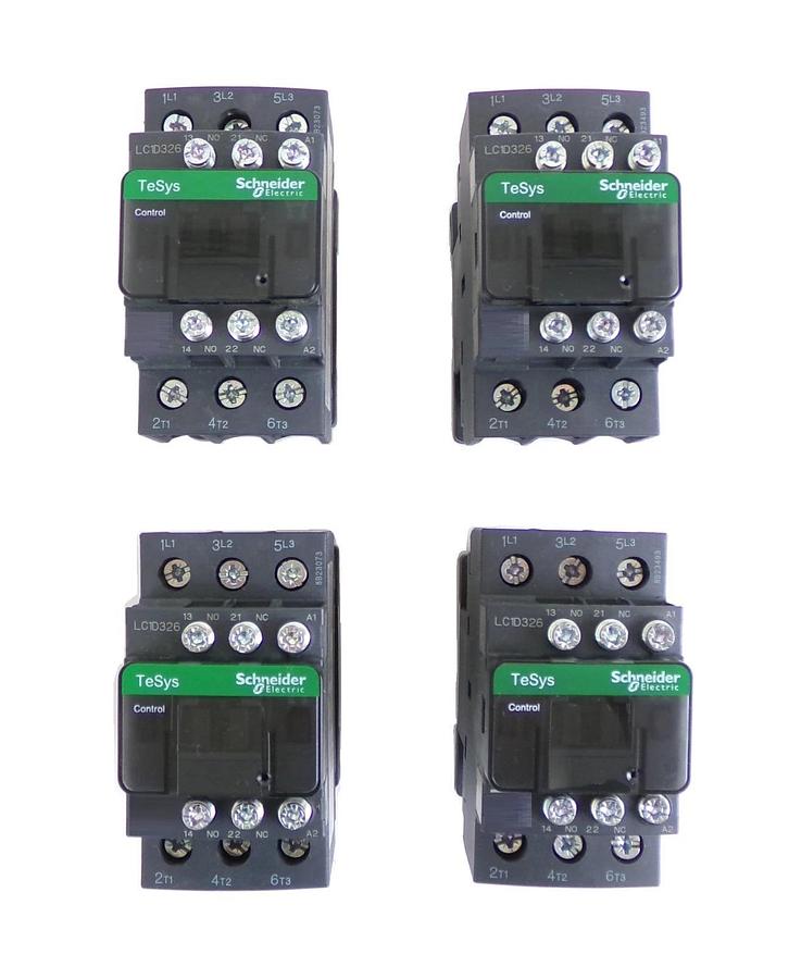 Schneider Electric LC1D326G7 Contactor LC1D TeSys Deca Reseller Lot of 4 New