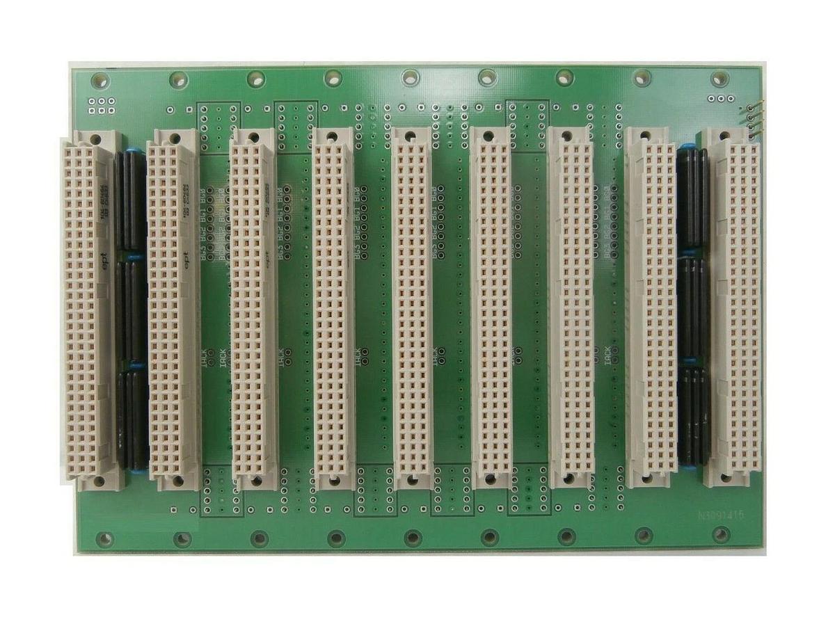 Used KEL VPDEST1810 VMEBus J1 9-Slot Backplane PCB DNS FC-3000 Working Surplus