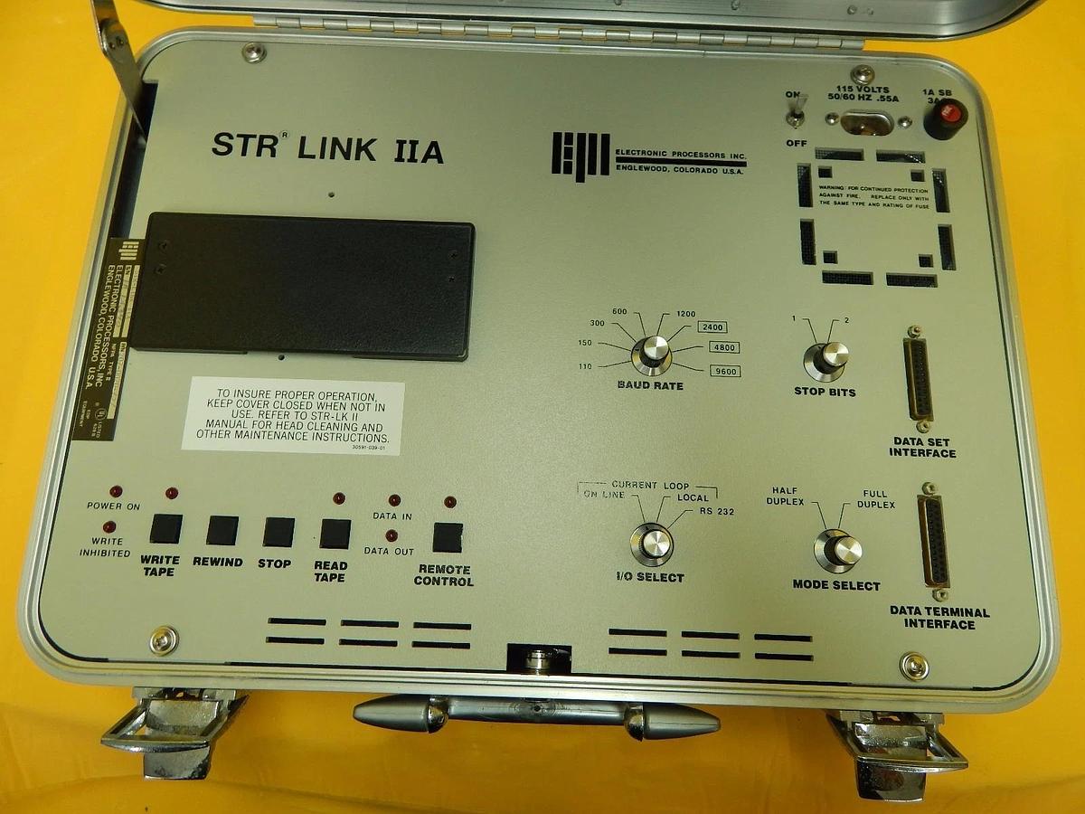 Used Electronic Processors 207-0020-01 Data Cassette Recorder STR-LNK IIA Used