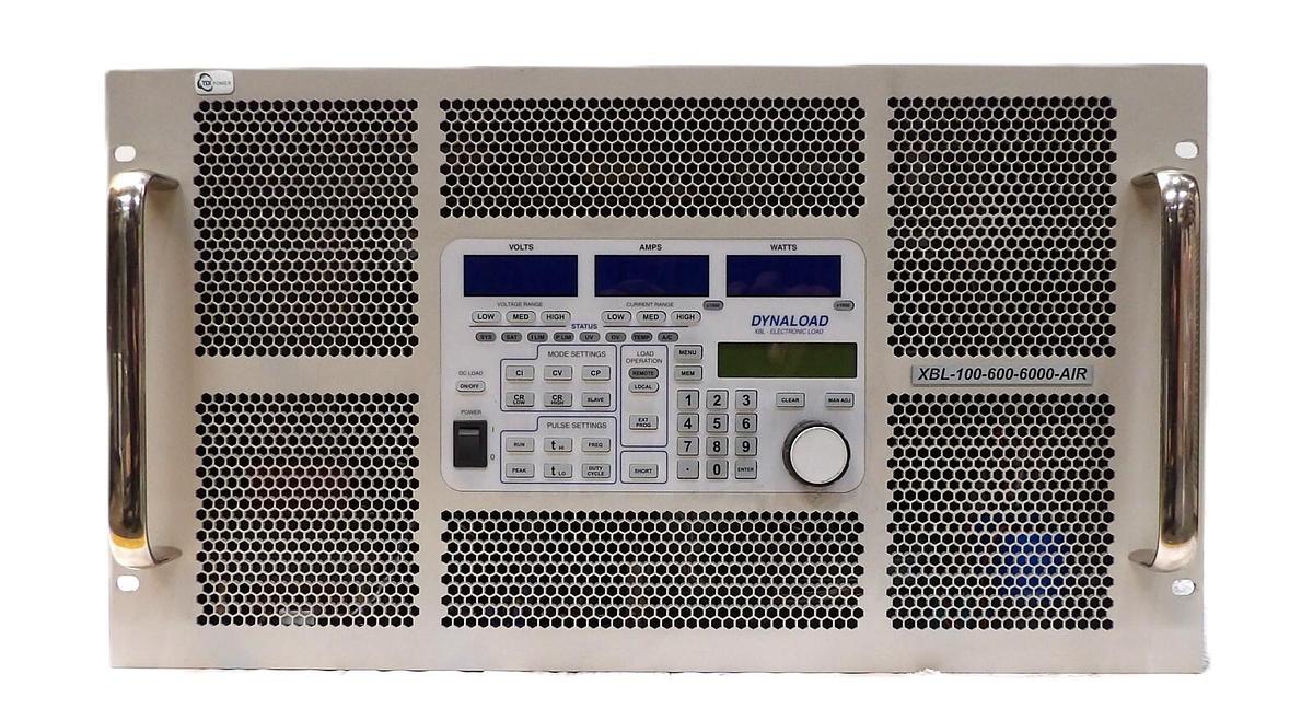 Used TDI Dynaload XBL-100-600-6000-AIR Electronic Load Gen II Series Working