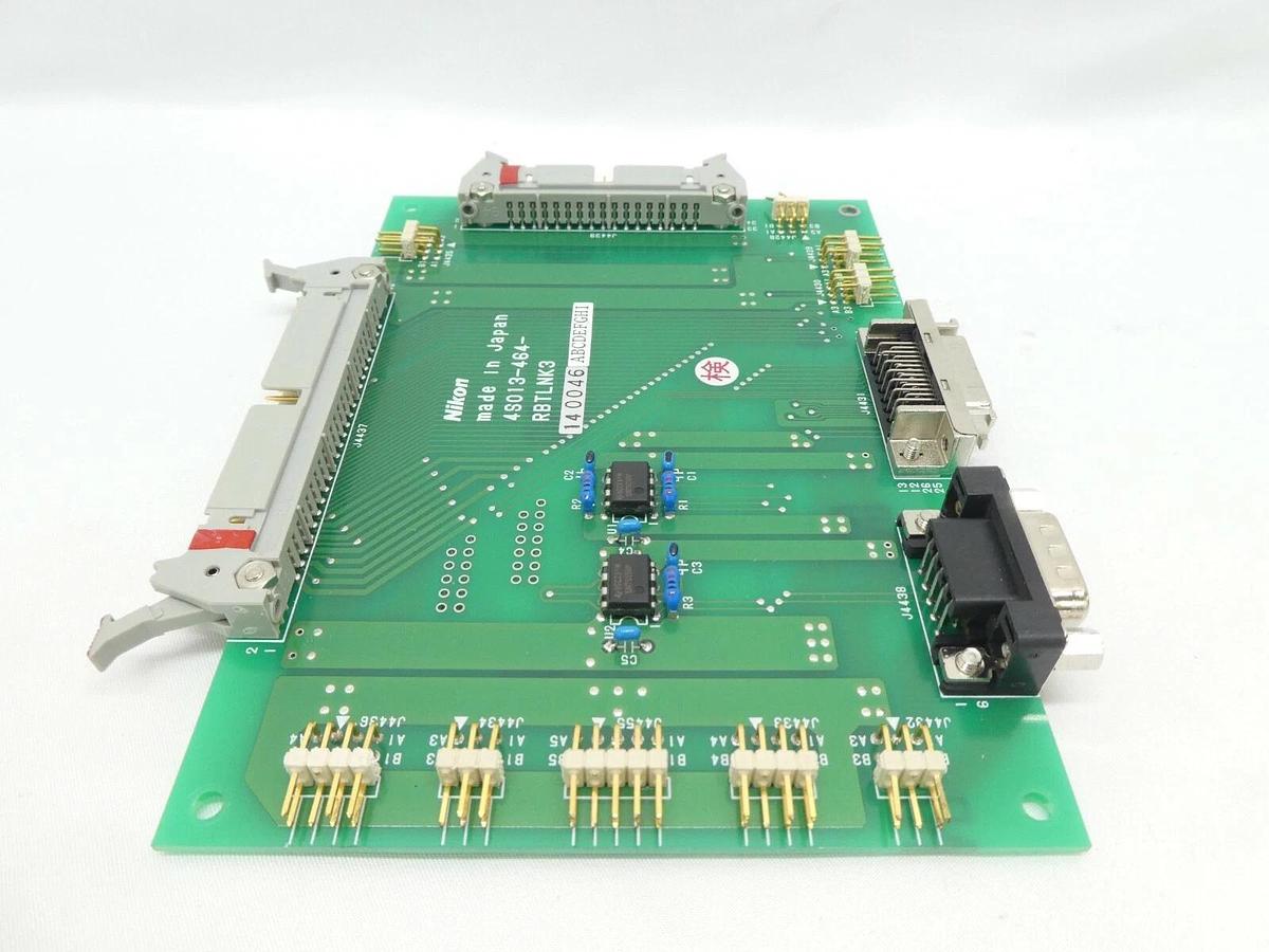Used Nikon 4S013-464 Robot Link Board PCB RBTLNK3 NSR-S307E Bent Pins Untested As-Is