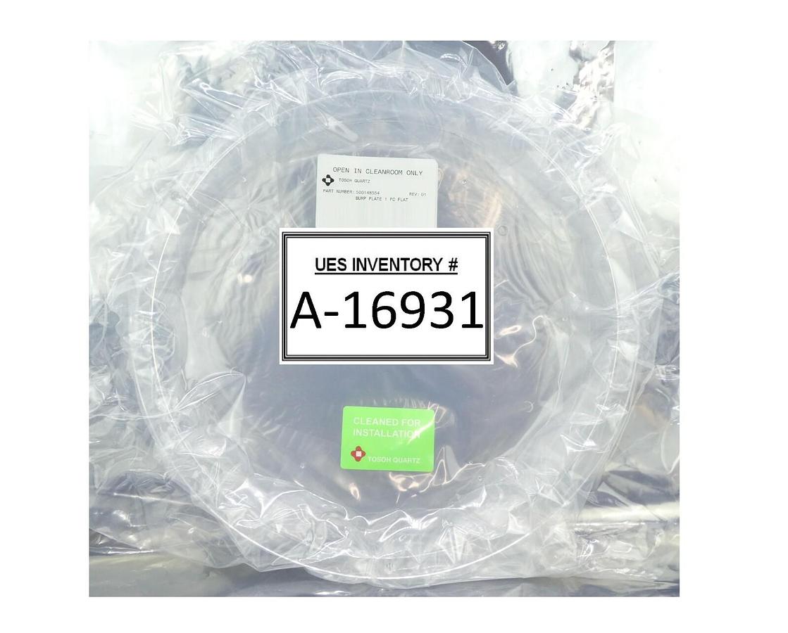 Tosoh Quartz 500148554 Flat Quartz Bump Plate New Surplus