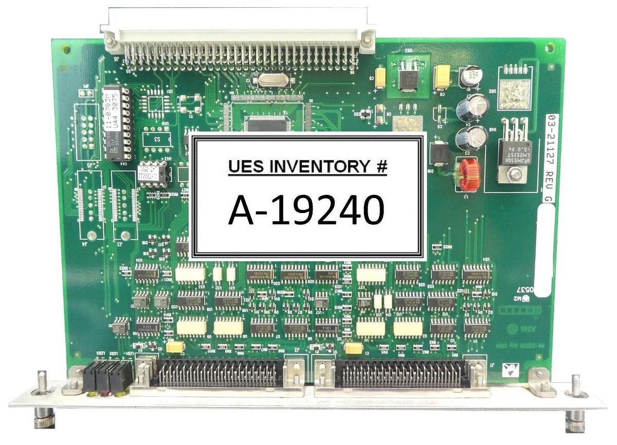 Used ASM Advanced Semiconductor Materials 03-21127 PCB Card Rev. G 02-15467-01 Spare