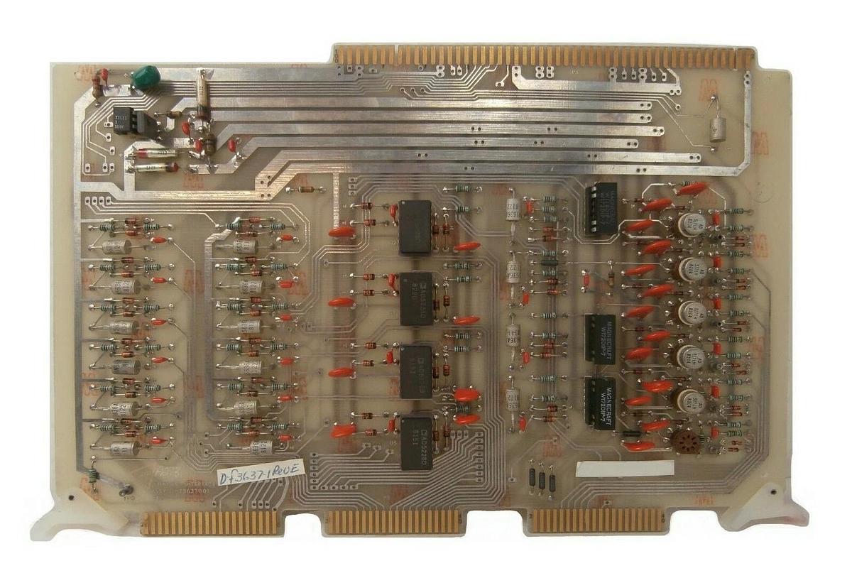 Used Varian Semiconductor VSEA D-F3637001 Analog Interface PCB Card Rev. E Working