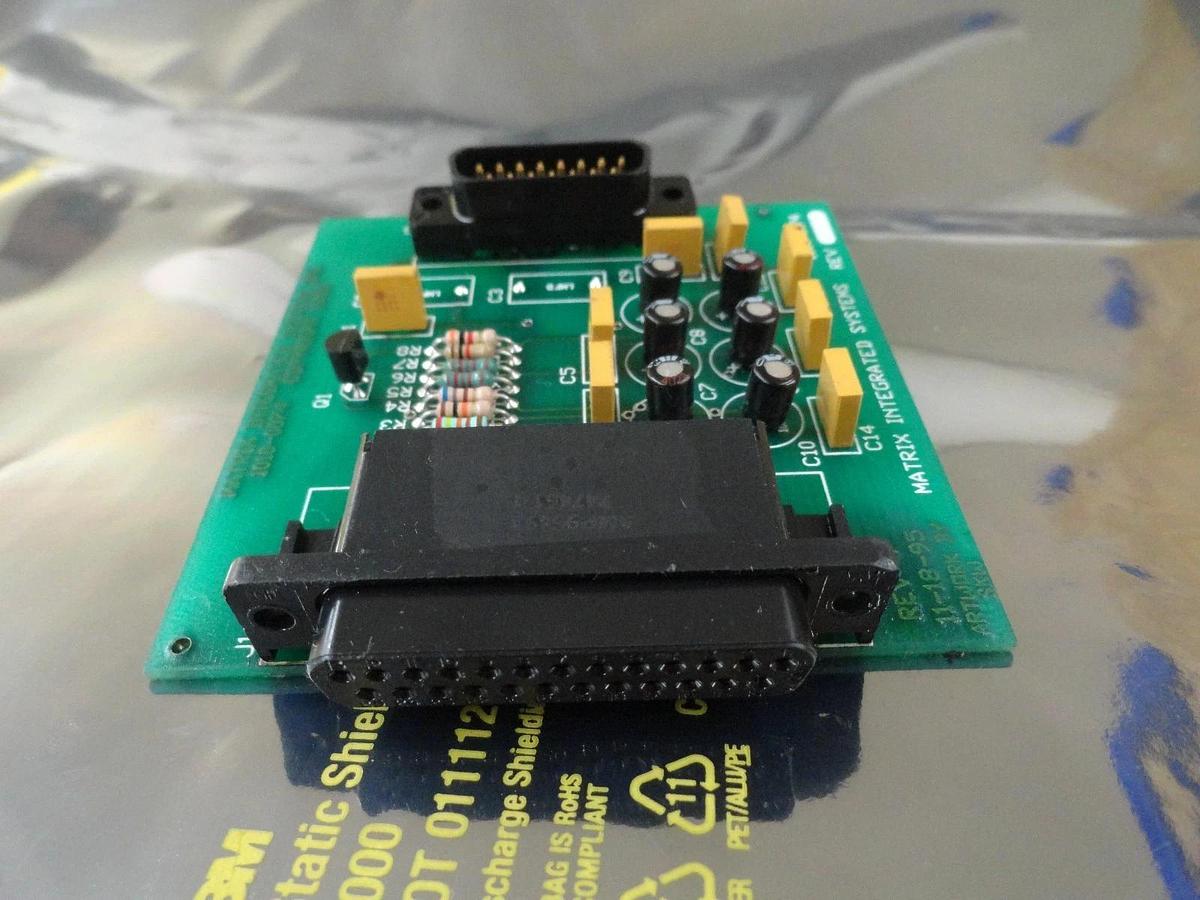 Used Matrix Integrated Systems 1010-0074 Connector PCB Board System 10 Used Working